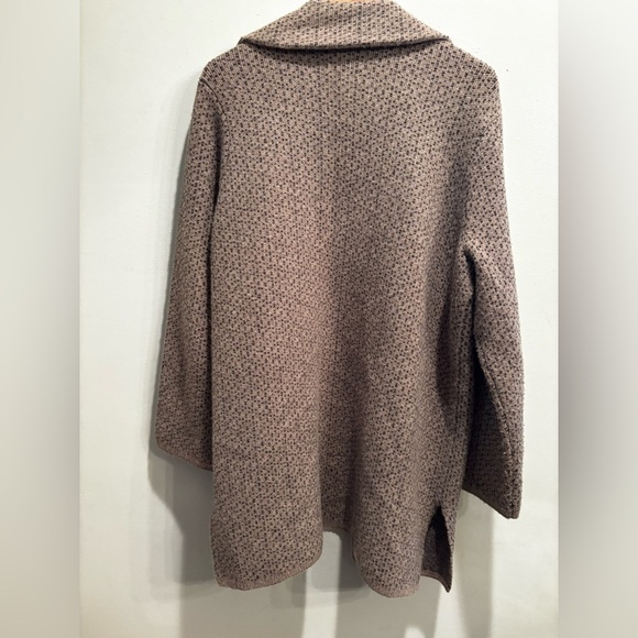 Madewell Brown patterned coat cardigan wool blend warm winter fall cabin core - Picture 15 of 16